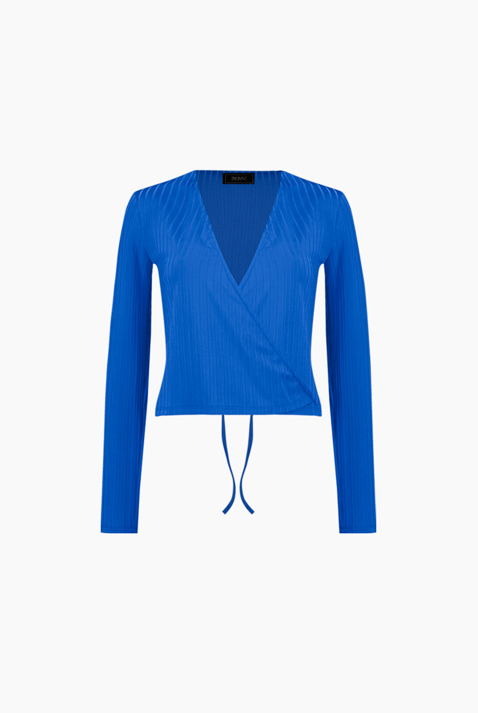 Blusa azul de manga larga