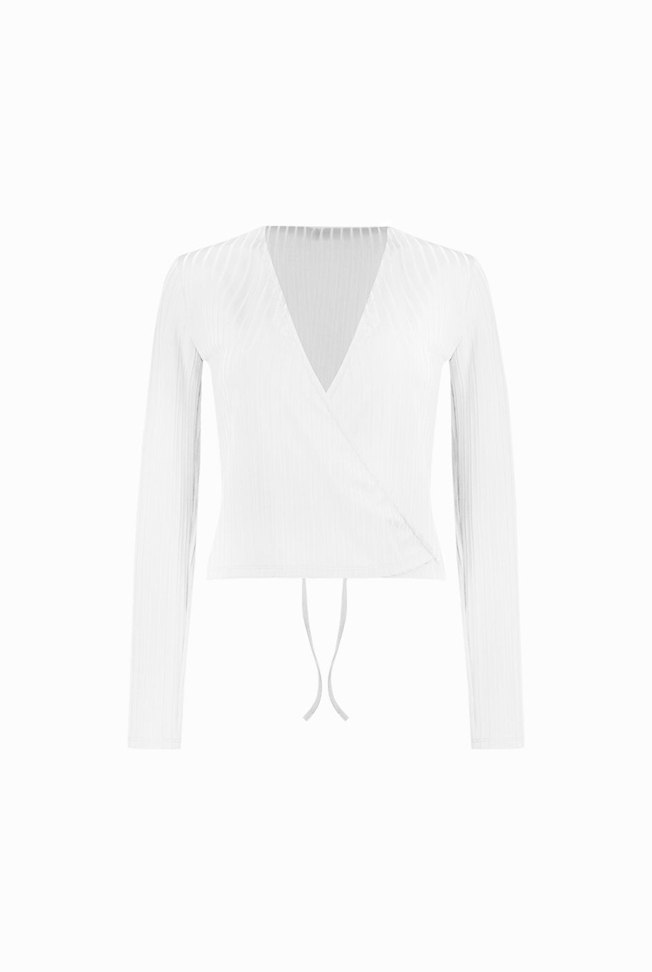 Blusa blanca de manga larga
