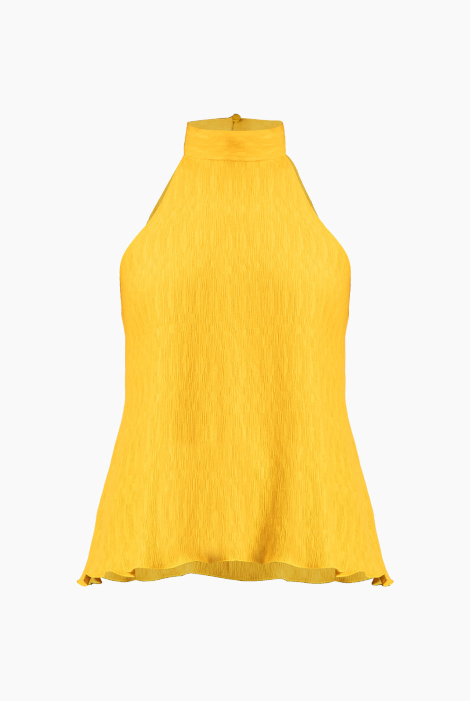 Blusa amarilla de cuello halter