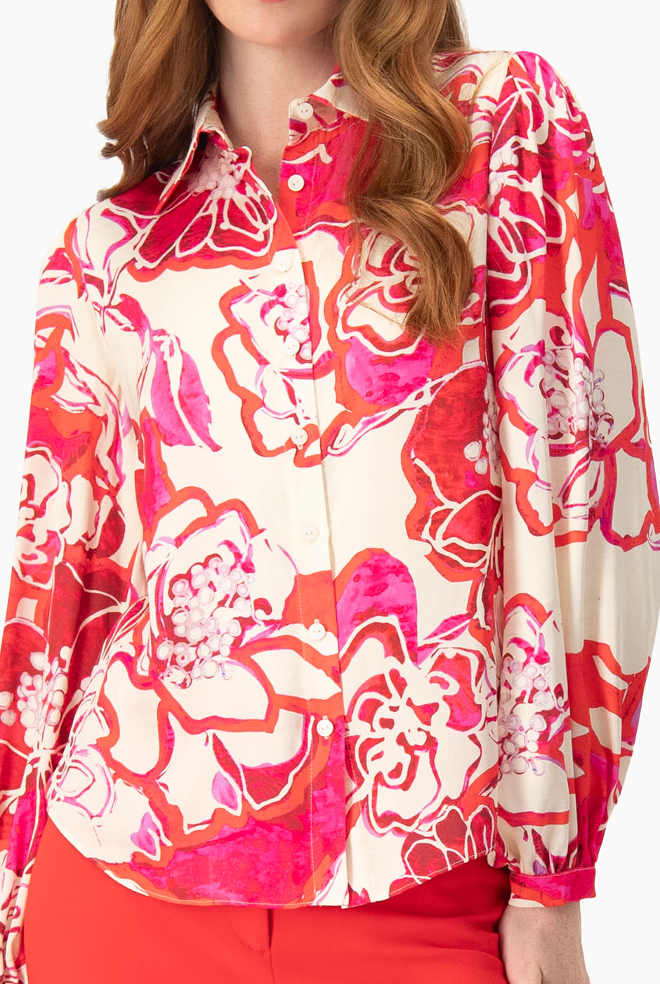 Blusa de estampado floral